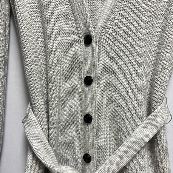 White house black market Long Button-Front Cardigan/Dress - Picture 6 of 13